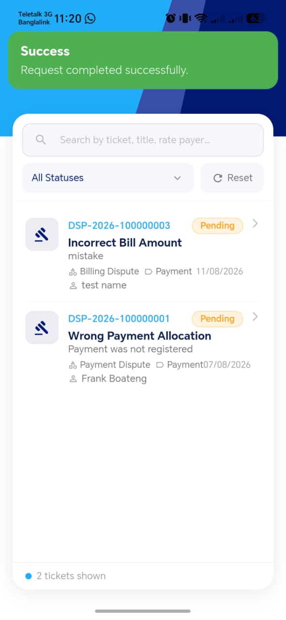 Dispute Details