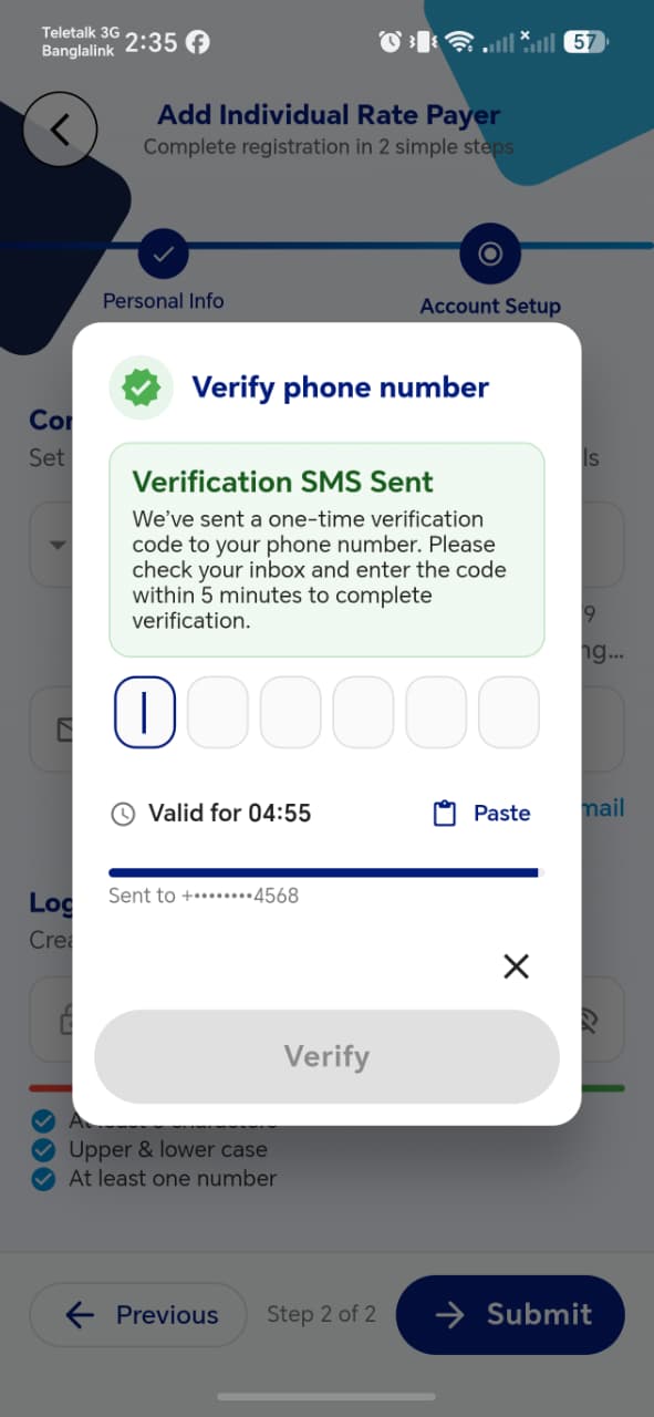 Verify Phone Number